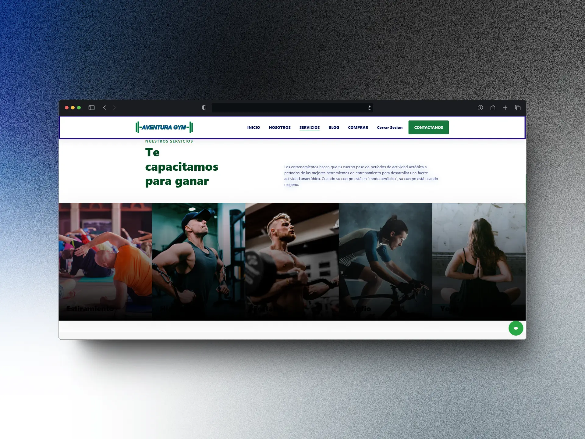 Captura de pantalla del proyecto /projects/aventuragymbd6.webp